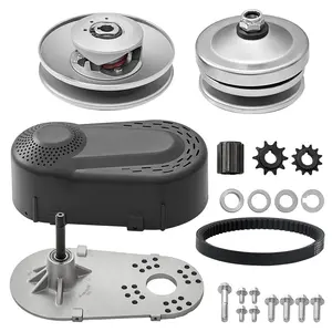 Summervibes VEVOR Drive Clutch, 2-8HP Engine, 2000 RPM High-Strength Drive Clutch with Asymmetric Designed Wheels Robust Rubber Belt, Sturdy Durable Clutch with Full Accessories, Fit for Various Engines