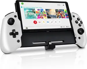 HEATFUN Switch OLED Accessories, Switch OLED Grip Controller with 6-Axis Gyro, Mapping, Vibration, Programmable Buttons and Additional Joysticks