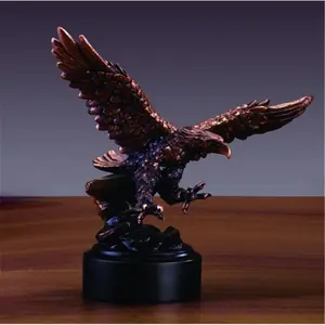 Marian Imports F51128 Swooping Eagle Bronze Plated Resin Sculpture