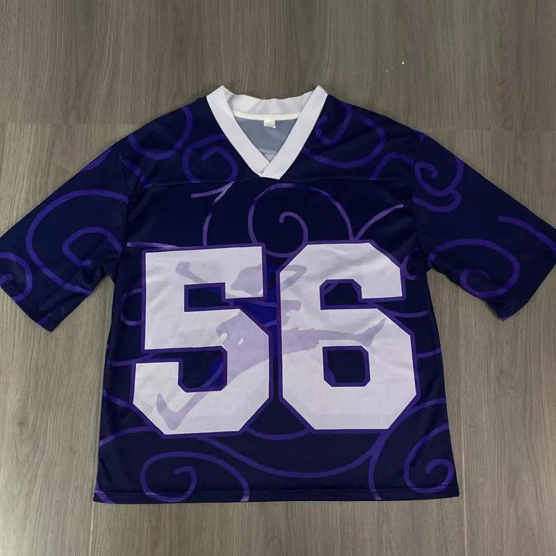 NIKA 56 Football Jersey Anime Inspired One Piece Breathable Mesh Fabric Summer Pump Cover Sport T-shirt for Cosplay Fans, Trending Shirt, Unisex Shirt