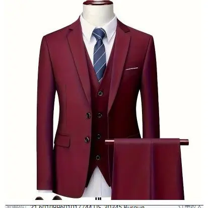 Double button wine red