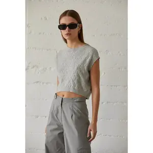 Cropped Cashmere Sweater