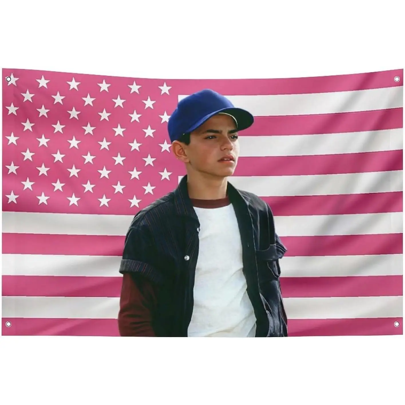 60x40 in Funny American Benny Flag Polyester Fabric Tapestry - Animal Print Wall Hanging, Indoor Home Decoration for Bedroom, University Dormitory, Gift Idea