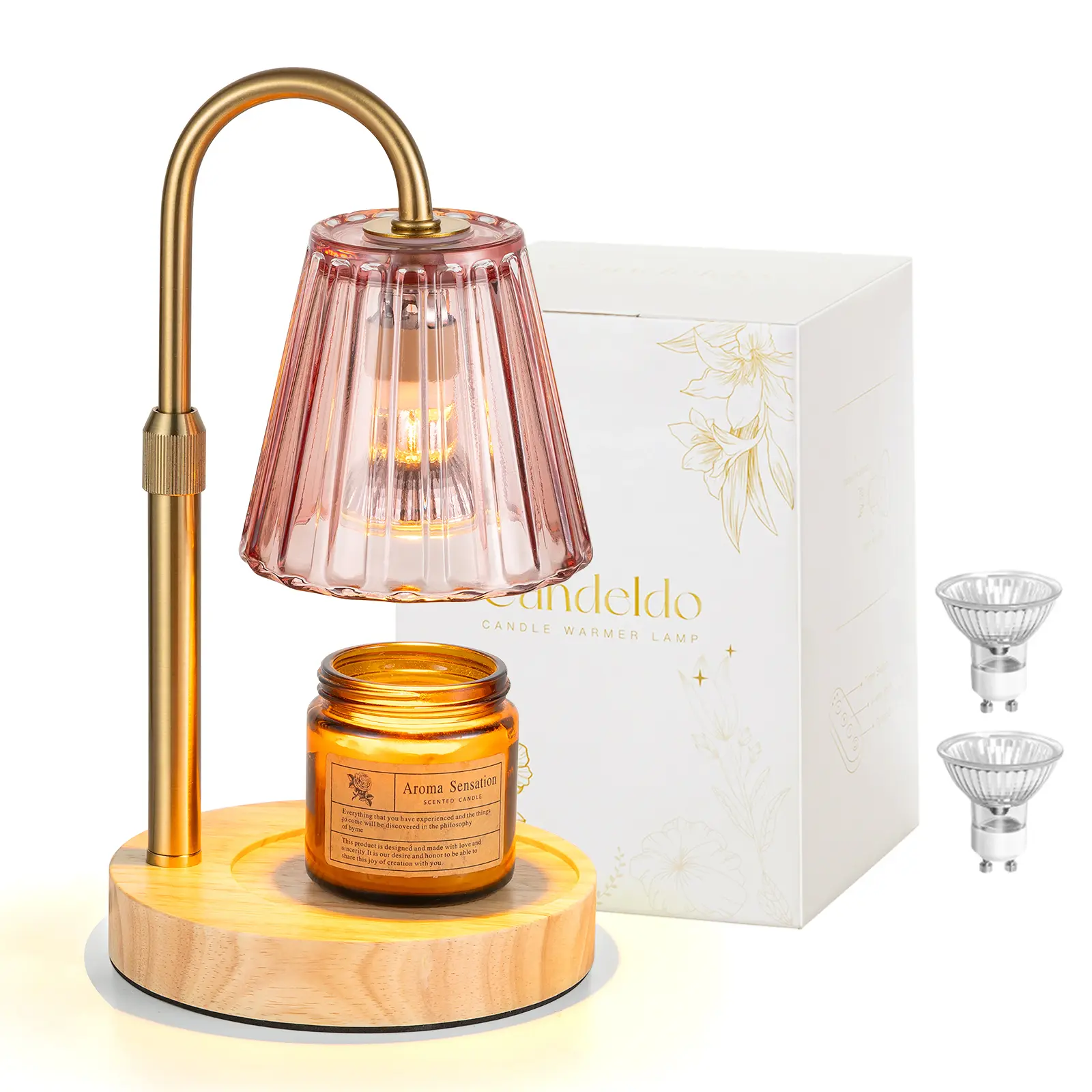 Birthday Gifts for Women Candle Warmer Lamp with Timer Home Decor , Dimmable Candle Warmer for Jar Candles, Height Adjustable Wax Melts Warmer, House Warming Gifts New