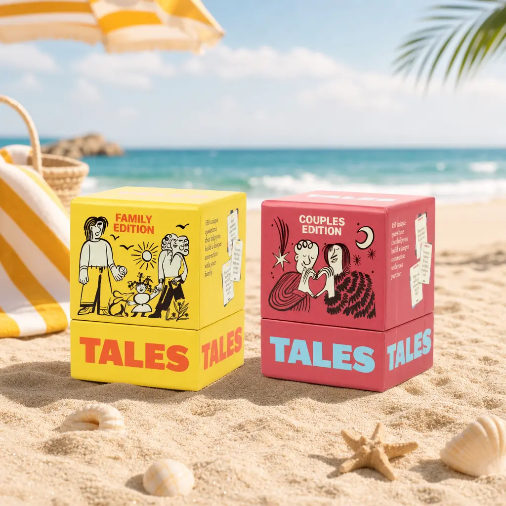 TALES Card Game Bundle (Couples + Family) – Viral Conversation Cards for Date Night, Parties & Family Fun - Perfect as a gift idea, for families and couples