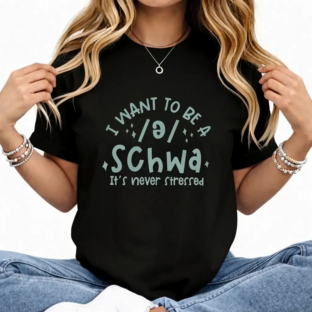 Comfort Colors Schwa TShirt For Teacher, Reading Teacher Gift, Schwa Tshirt, Linguistic Tee, Educator T-Shirt, Dyslexia Tee, Literacy Tutor Tee summerwins