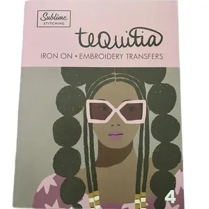 Tequitia Andrews Iron On Embroidery Transfers for Sublime Stitching 30+ Unique Designs 8 Perforated Pages with Instructions