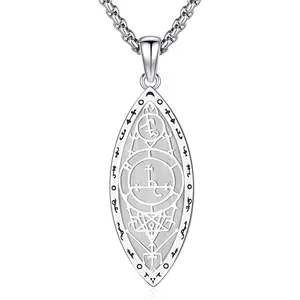 Goddess Lilith Sigil Necklace 925 Sterling Silver Pendant, Lilith Jewelry for Pagan