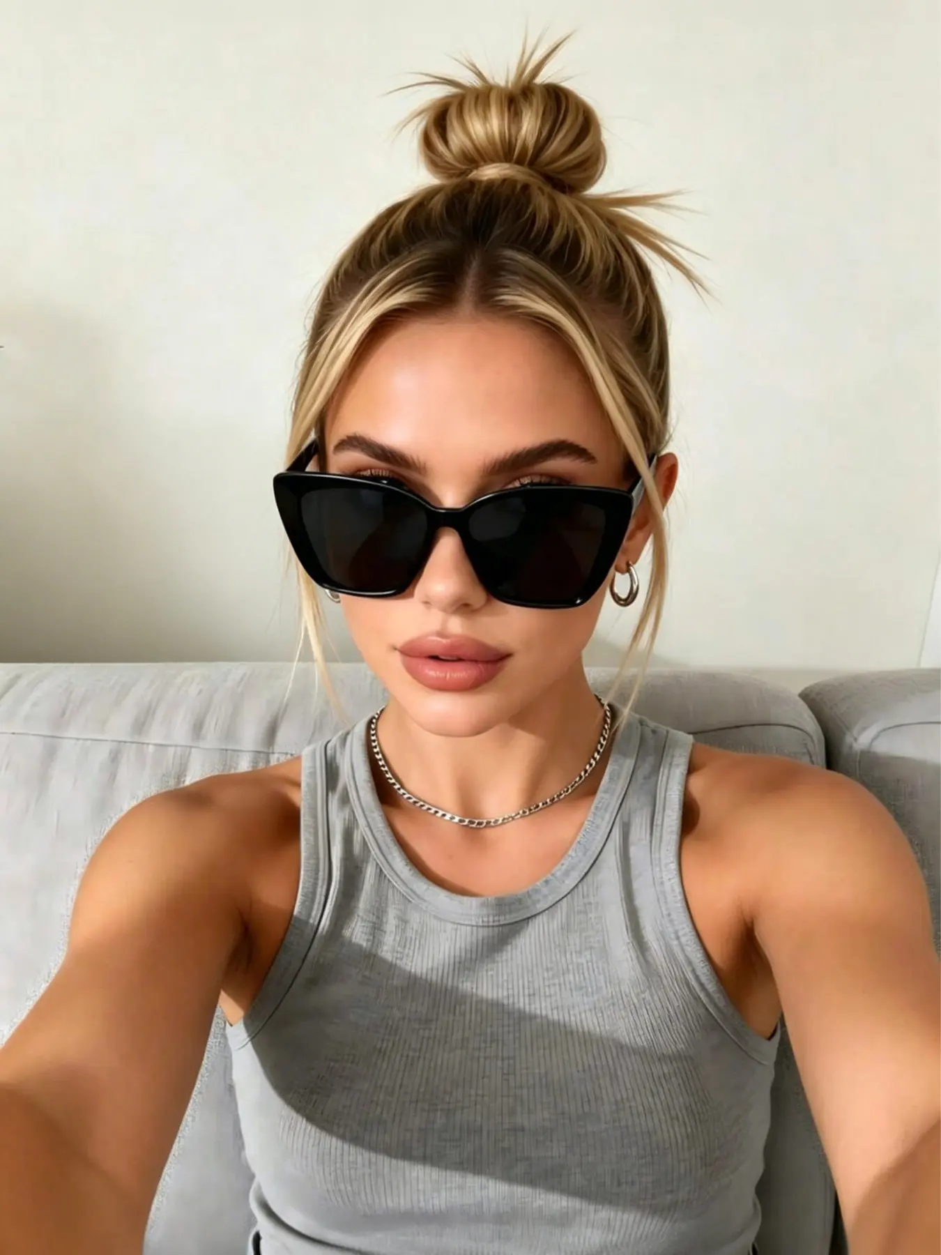 1pc Women's Cat Eye Decorative Summer Sunglasses, Fashion Shades, Western-style Instagram Fashion Eyewear, Ideal Accessory for Summer Beach Holidays and Outdoor Activities