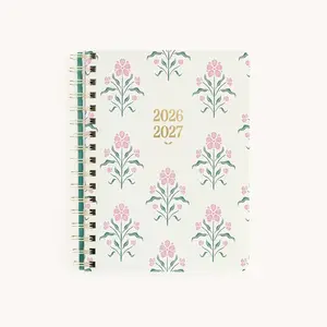 2026-2027 Small Softcover Weekly Simplified Planner - Blush Botanical