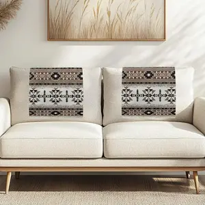2 Pcs Washable Aztec Recliner Headrest Covers Sofa Furniture Protector for Living Room Home