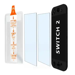 2-Pack 9h Tempered Glass Screen Protector for Nintendo Switch 2/switch 2+, 7.9-Inch, Bubble-Free Design, Scratch & Dust Resistant