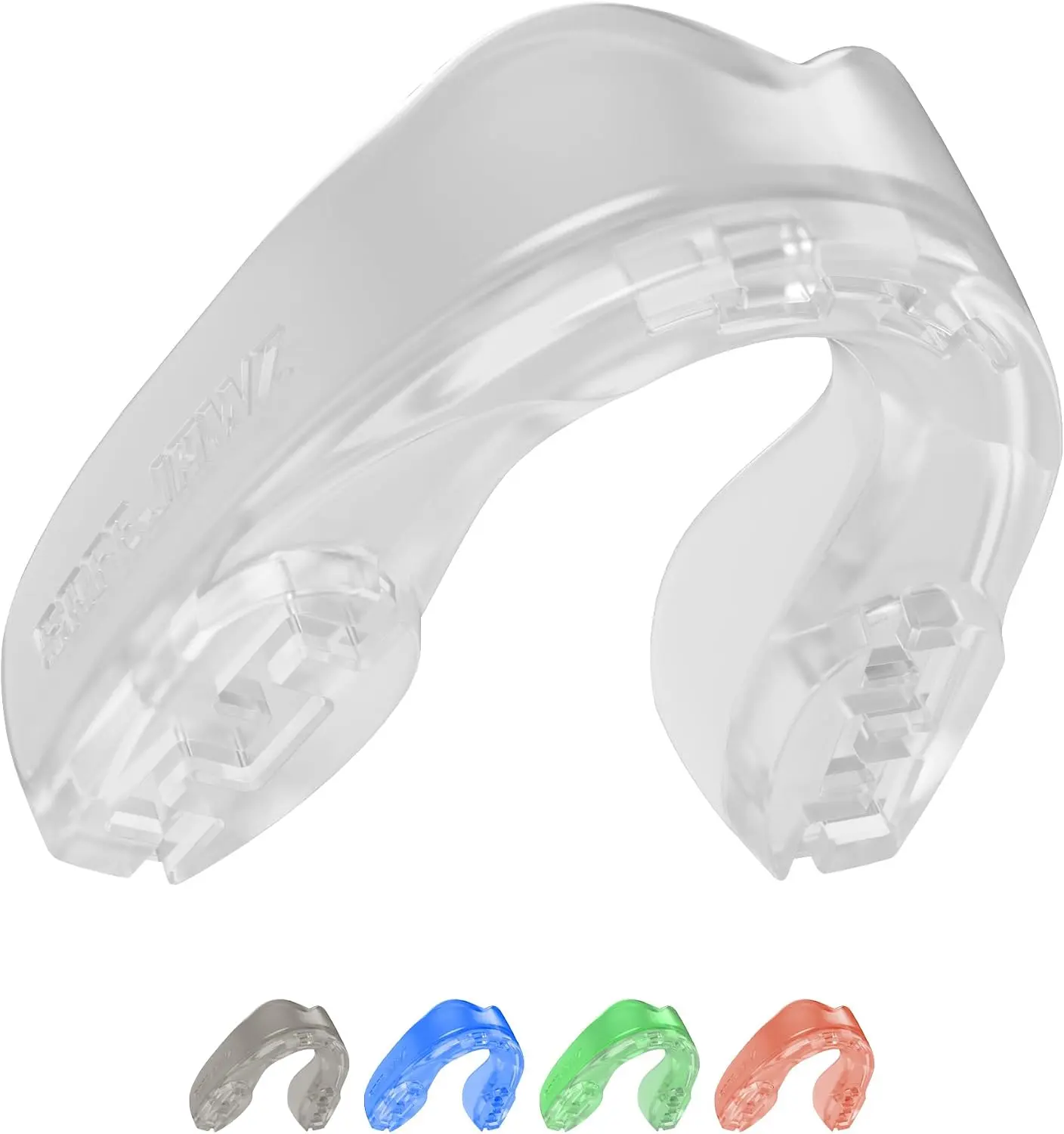 Mouth Guard, Elements Dual Layer Mouthguard for Adults & Youth with Case, Easy Fit Remoldable Mouthpiece for Football, Boxing, Lacrosse, MMA, Basketball & All Contact Sports