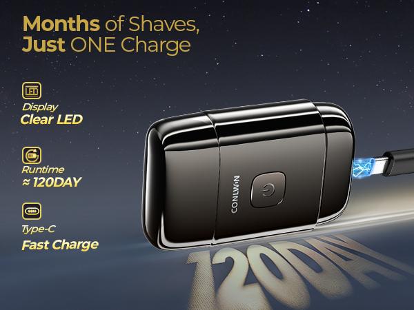 CONLWIN Electric Shaver with 3D Floating Head UV-C Sterilization 120-Day Battery IPX7 Waterproof Palm-Fit for Razor Bumps-Free Shaving Ultimate Self-Cleaning Gift for Men & Women - Precision outdoorfun CONLWIN Electric Shaver with 3D Floating Head UV-C Sterilization 120-Day Battery IPX7 Waterproof Palm-Fit for Razor Bumps-Free Shaving Ultimate Self-Cleaning Gift for Men & Women - Precision outdoorfun