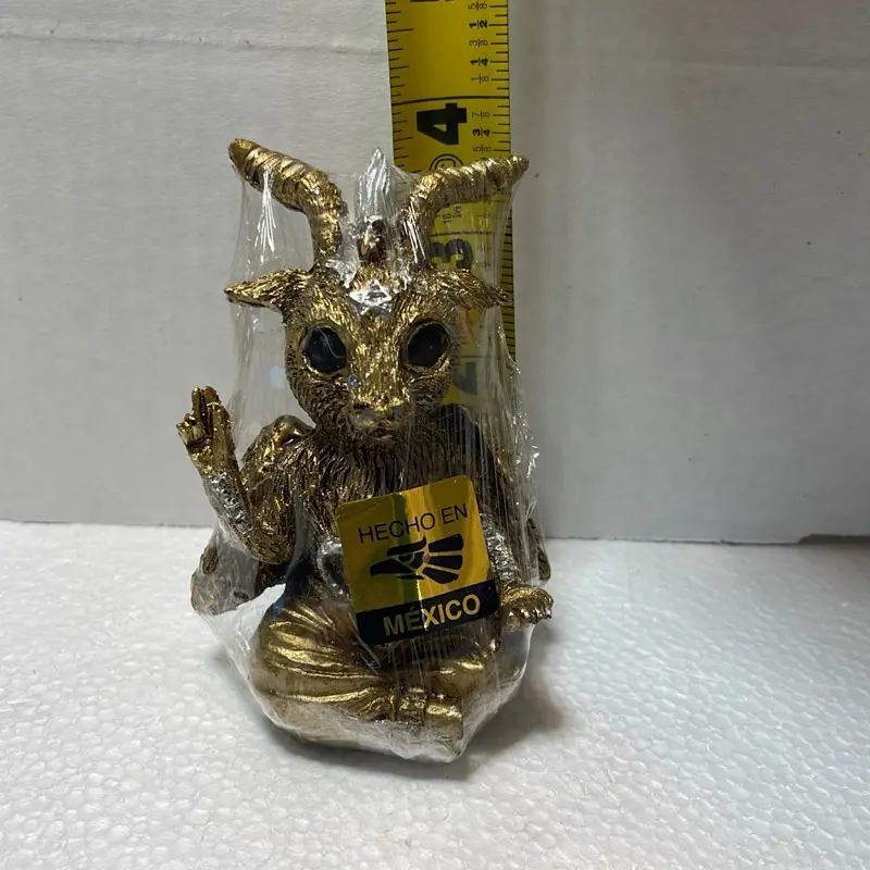 3” 1/2 inche  Baphomet  gold
