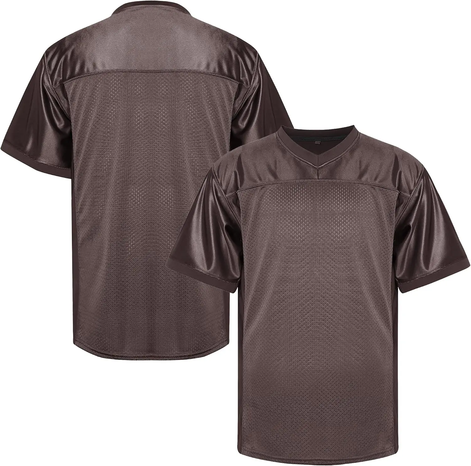 Blank Football Jersey,Men's Practice Jersey Football Athletic Shirt,Hip Hop Sports Blank T-Shirt S-3XL
