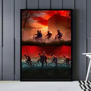 Stranger Season 5 Vs Season 1 Poster Final Season Eleven Mike Dustin Lucas Will Home Decor JLG