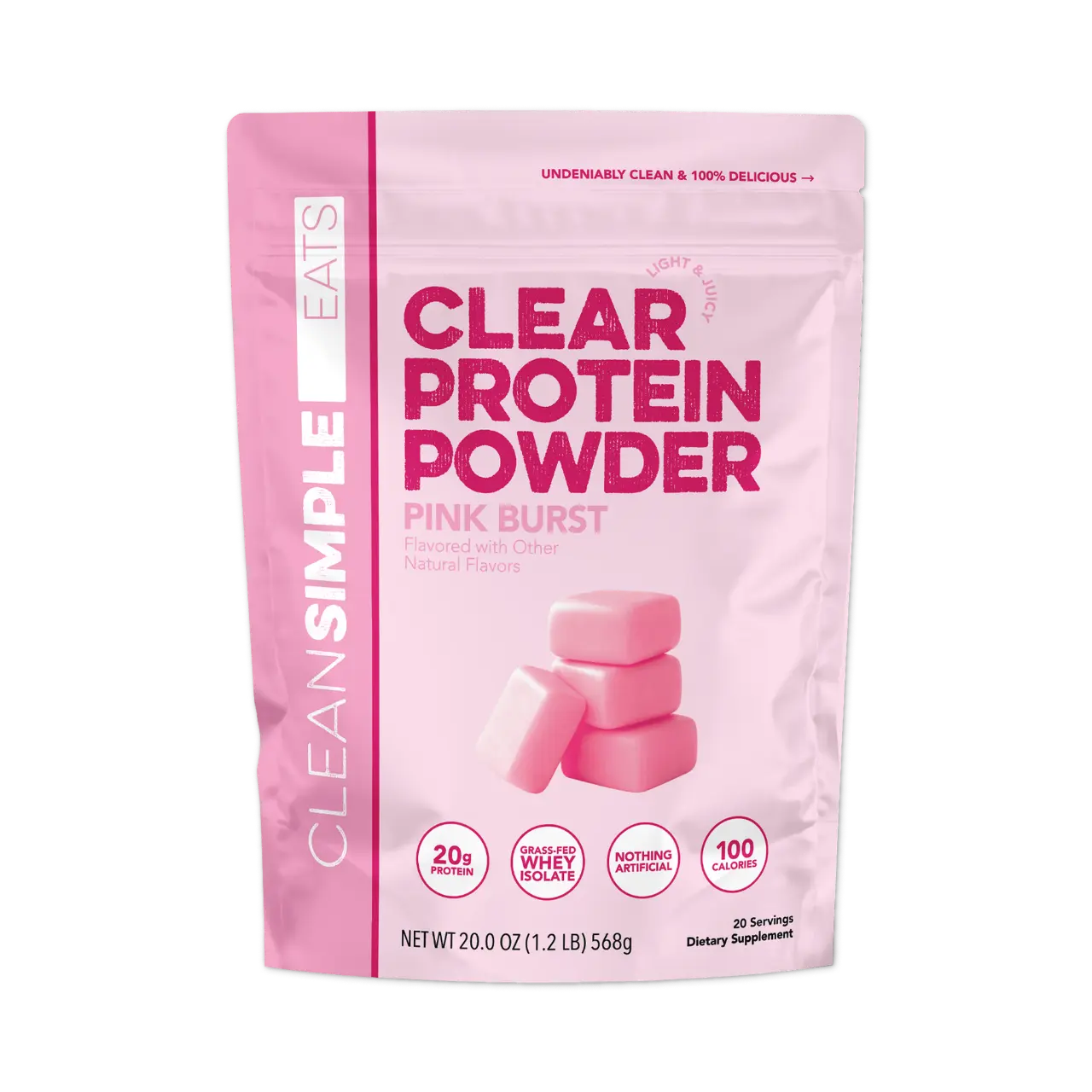 Clear Protein Powder: Pink Burst (20 Serving) Clear Protein Powder: Pink Burst (20 Serving)