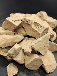 Smoky Yellow-White Kaolin Clay Blocks 100% Edible Pure 4oz 113g Sand-Free Non-Sticky Rich in Montmorillonite Silicon Magnesium Absorbent Chew Traditional Healthy Living