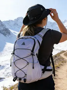 2026 New Multi-Color Outdoor Hiking Backpack, Lightweight Breathable Nylon, Rain Cover, Carabiners, Lanyards, Ideal for Camping, Travel, Fitness