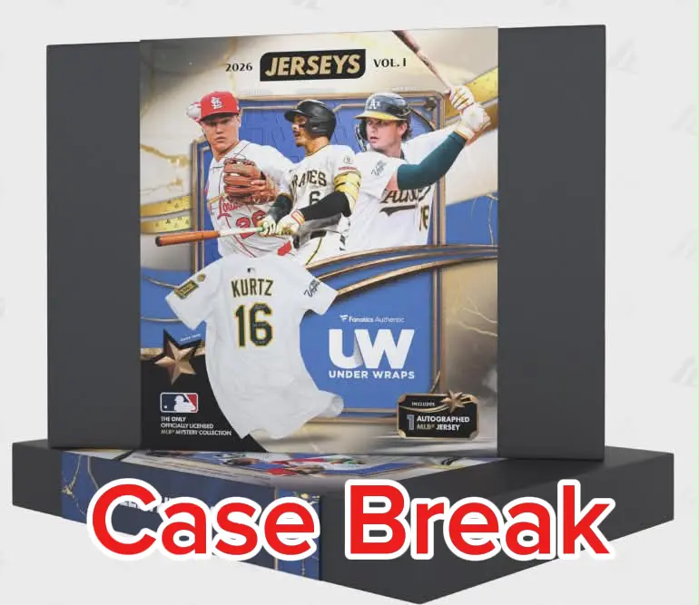 (1 Team) Baseball Jersey Case Break - 2026 Fanatics Underwraps Autographed Baseball Jersey Case Break - Pick your Teams.