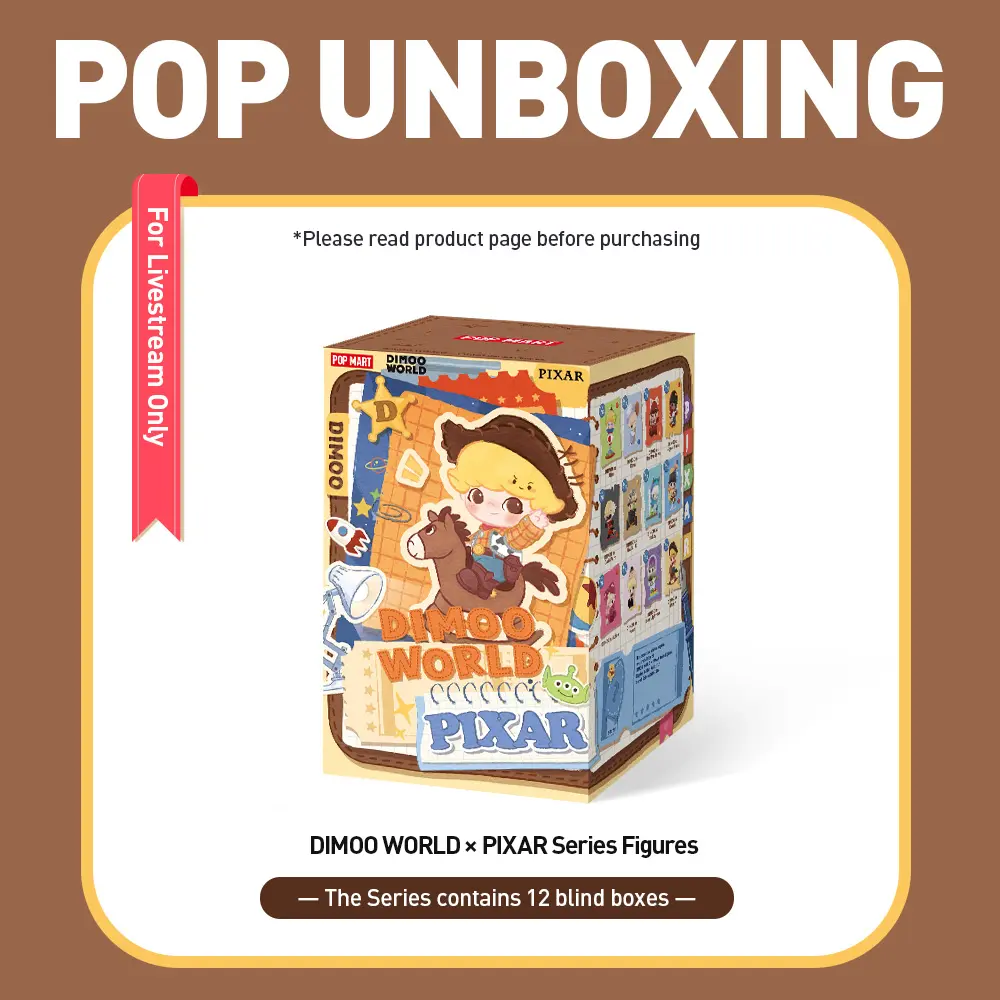 Unboxing- DIMOO WORLD × PIXAR Series Figures Blind Box-3.0 LABUBU Fun Toy