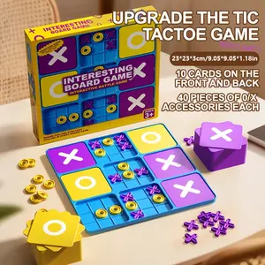 Upgrade Version Tic-Tac-Toe Game, Strategy Board Game, Family Tabletop Game, Kids Stem Toy, Logic Education, Puzzle Game, Parent-Child Interaction
