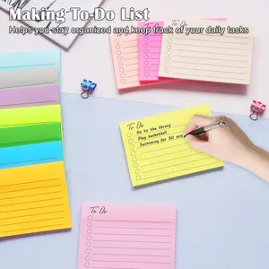 12 Color Set Bright Sticky Notes, High-End Student Error Correction, Tearable Stationery Index Stickers, Office Memo Labels