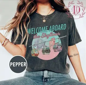 Adult & Youth Vintage Skyliner Shirt, Inspired Gondola Tee, EPCOT Hollywood Studios Vacation Gift Tees, Best Gift Birthday