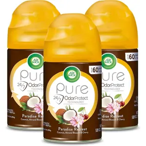 Freshmatic Automatic Spray Air Freshener Refill, Paradise Retreat Scent, 5.89 Oz (Pack of 3)