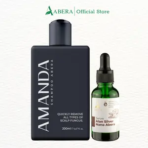 Combo Abera Amanda Shampoo & Alan Silver Nano Serum - Abera Combo for Stronger Hair & Healthier Scalp