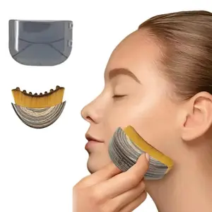 Lymphatic Drainage Face Brush – Jawline & Chin Sculpting Dry Brushing Massager for Facial Fatigue Relief, Ergonomic Design for Precise Skin Fit (1PCS)