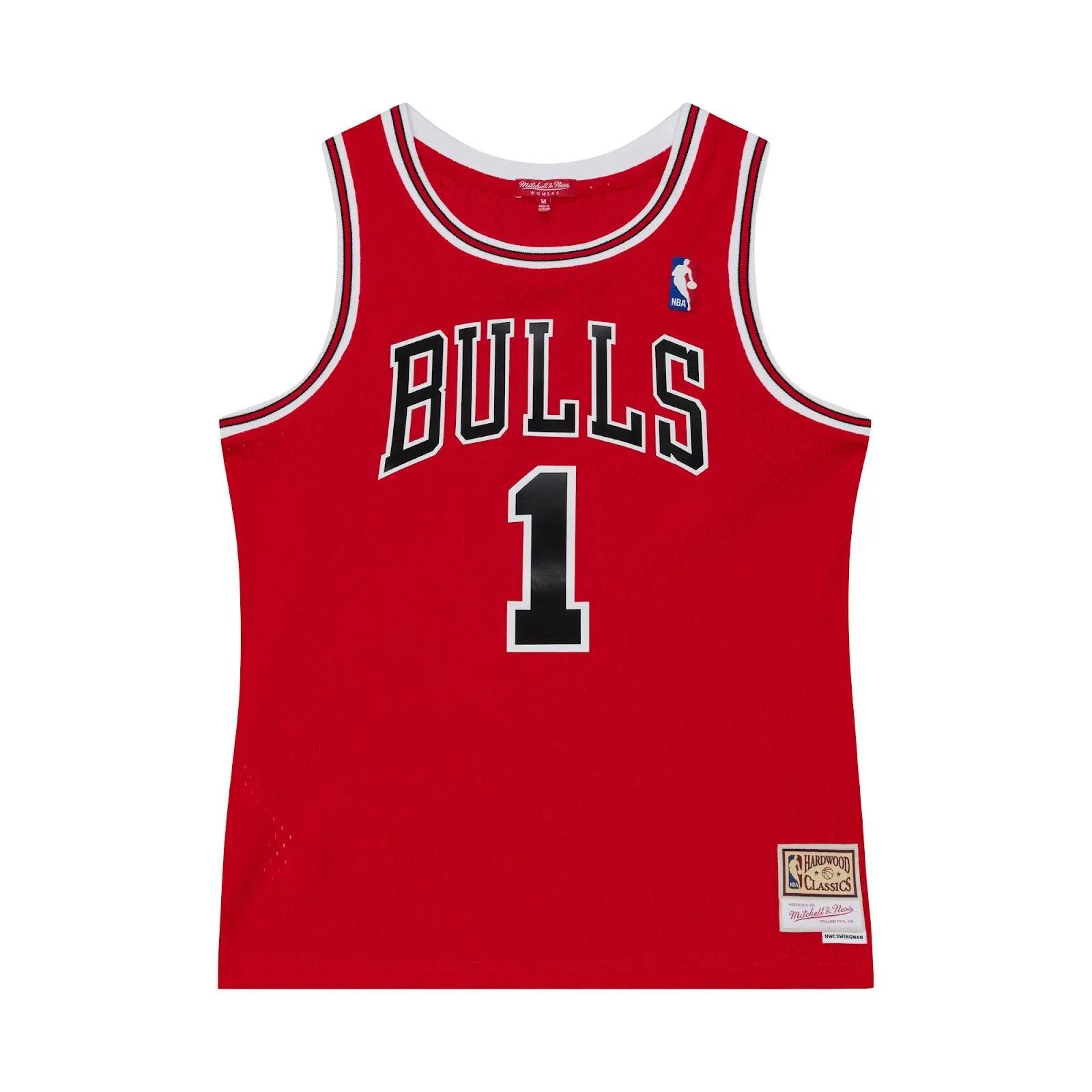 Women's Derrick Rose Chicago Bulls 2008-09 Red Swingman Jersey NBA Throwback Basketball Hardwood Classics Fan Gear Mitchell & Ness