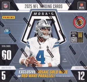 2025 Panini Mosaic Choice Football Box - 1/1 Nebula Hunting