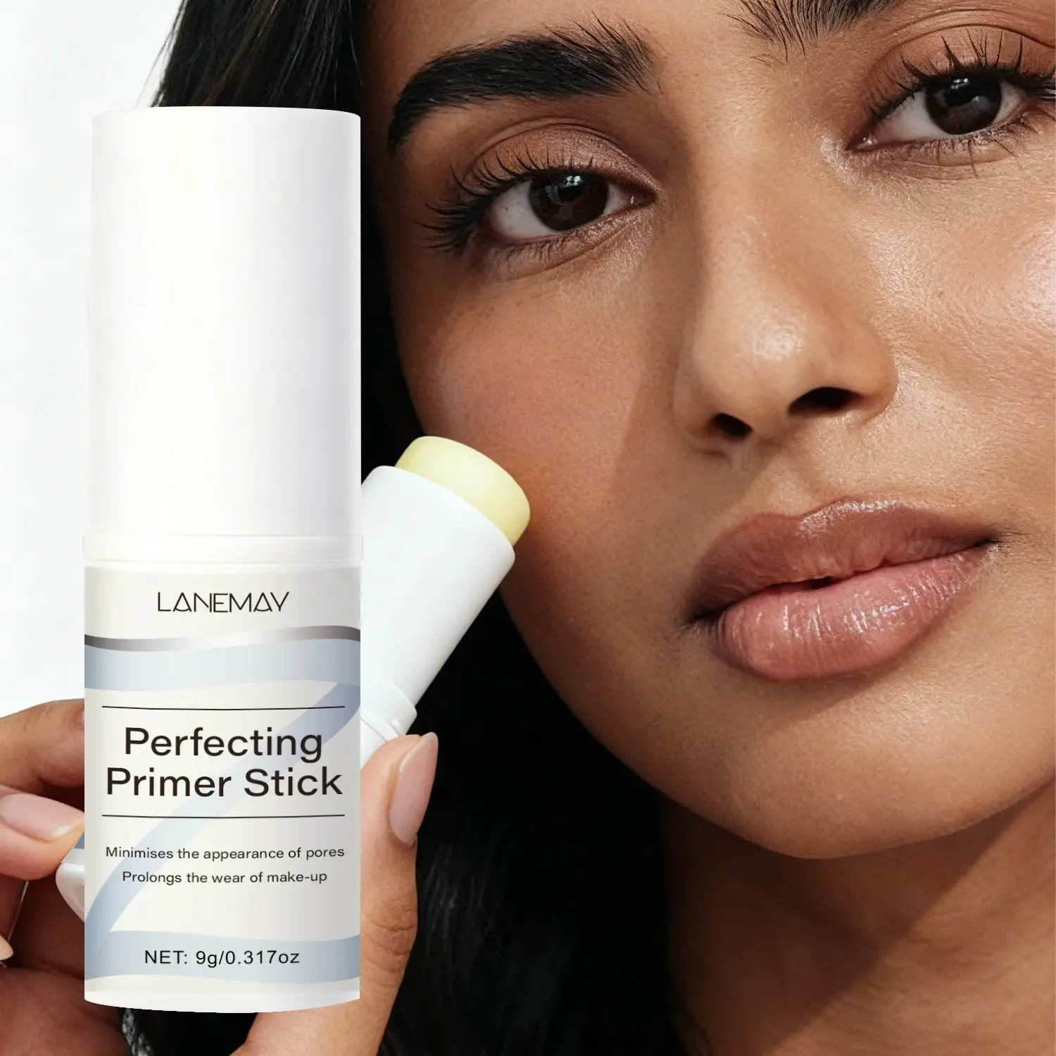 9g Invisible Pore Pre Makeup Primer Stick | Tightening Pore Appearance Soft Focus Smooth Oil Control Matte Makeup Effect Containing Vitamin E Hyaluronic Acid Ceramide | One Pack