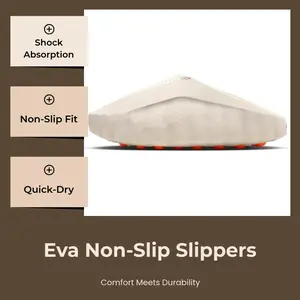 Mind 001 EVA Slippers for Men & Women - High-Quality, Non-Slip, Quick-Drying Summer Beach Shoes, Large Sizes, Comfortable Outdoor Slides - Flipflop, Footwear