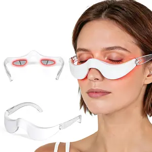 1 Red Light EMS Under Eye Massager, Rechargeable Eye Care Device with 2 Modes & 3 Intensity Levels, Lightweight Under Eye Beauty Device for Daily Eye Area Care