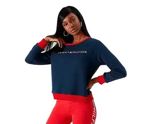 Tommy Hilfiger Logo Pullover Womens Active Sweaters