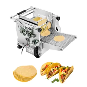 Summervibes VEVOR Electric Tortilla Maker, 5.5 Inch Diameter Automatic Corn Tortilla Making Machine with Non-Stick Coating, Electric Chapatti Machine Suitable for Produce Sopes Gorditas Roti Pita Tortilla Pizza