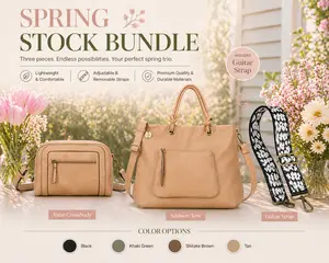 [NEW] Ampere Creations [Limited Bundle] SPRING STOCK The Aime Crossbody and Addison Tote Vegan Leather Bundle by Ampere Creations