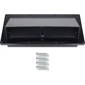RV Exhaust Vent Cover (Black) -  RV Stove Vent Cover Replacement for , Campers, Motorhomes - Easy to Install with Hardware Included