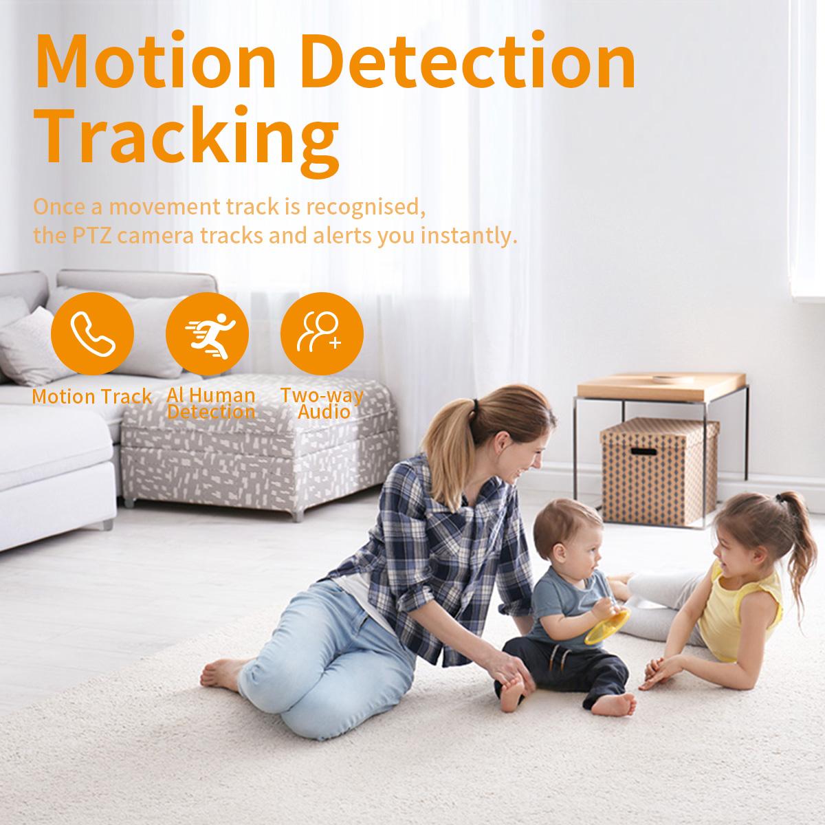 Ivyiot 6PCS 3MP Smart Indoor Security Camera AI Motion Tracking Ultra Clear 360 Coverage Two Way Talk Night Vision for Property Owners Small Business