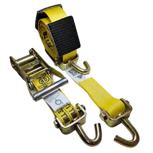Classic Swivel J Aluminim Ratchet Strap - Diamond Weave Pro Yellow 3,700 lbs