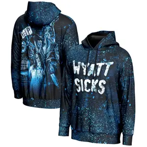 Wyatt Sicks Help WWE Black Hoodie Horror Pullover Sweatshirt, Dark Streetwear Design for Fans Who Love Creepy Collector Style