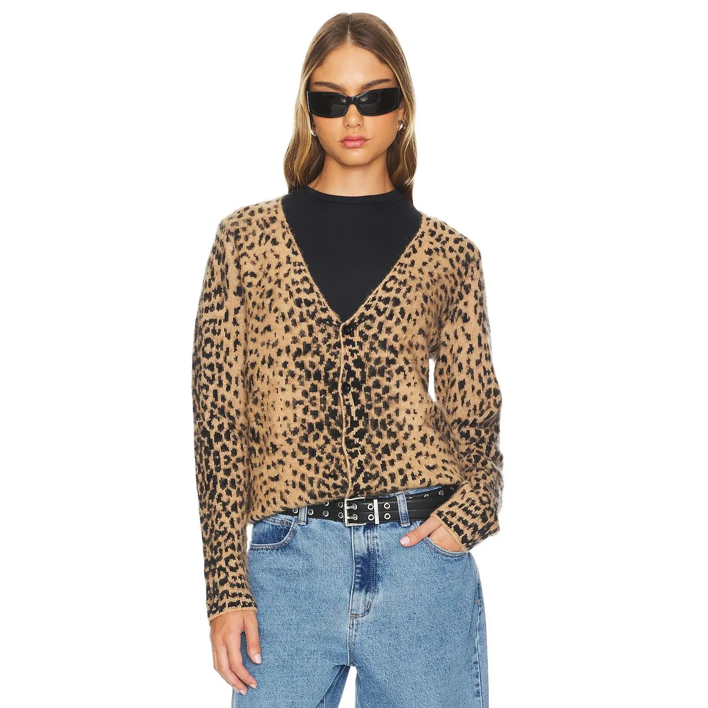 トップス jaded london Leopard Chuck Cardigan Jaded London Chuck Cardigan in Leopard - TikTok Shop