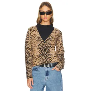 Jaded London Chuck Cardigan in Leopard