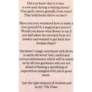 old wives' Lore for Gardeners Incorporating Garden Magic by Boland, Maureen (Paperback) - Used