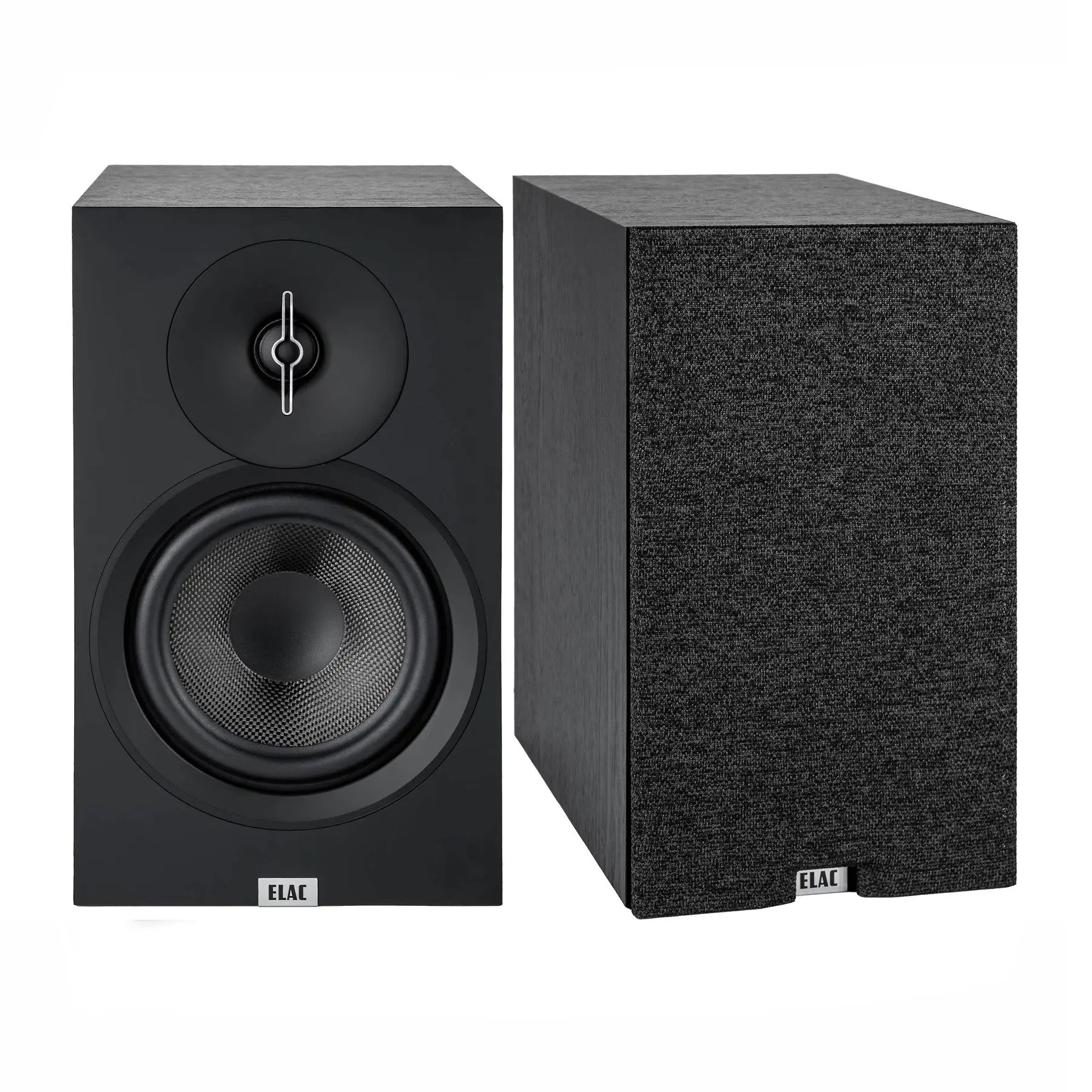 Elac Debut 3.0 DB63-BK Wood Bookshelf Bass Speakers - Pair, 20-140W Power, 42Hz-38kHz Frequency Response, Ideal for Home Music Setup