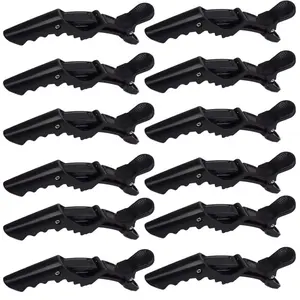 Alligator Hair Clips Set of 12, Professional Crocodile Hair Clips for Women, Non-Slip and Secure Hair Styling Accessories, Hair Claws, Hairpins