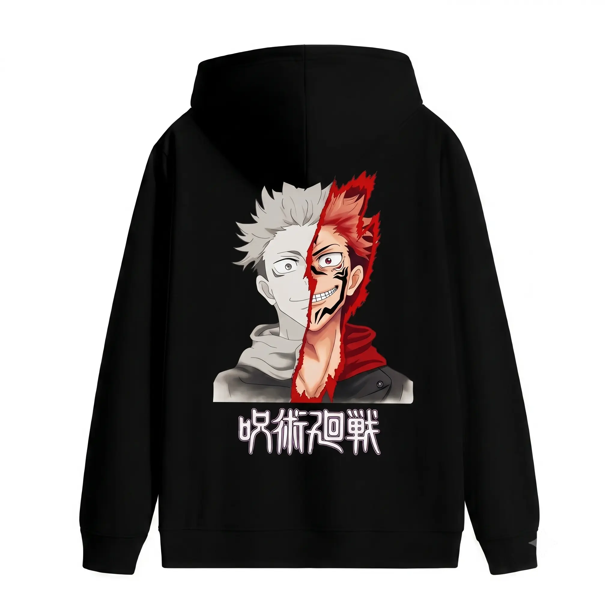 Jujutsu Kaisen Anime Hoodie, Soft Cotton Unisex Pullover with Japanese Streetwear Vibe for Menswear & Cosplay, Outfits, Gym, Birthday, Classic, Anime Character Illustration Men's Hoodies, Cartoon Artwork Men's Hoodies